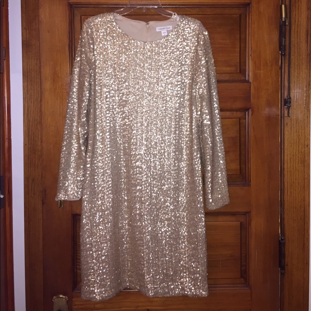 Gold sequin dress - Picture 4 of 7