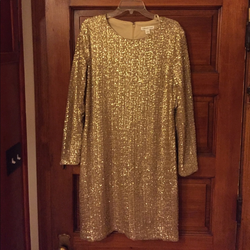 Gold sequin dress - Picture 2 of 7