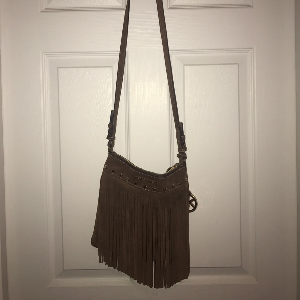 MICHEAL Micheal Kors Fringe Suede Crossbody
