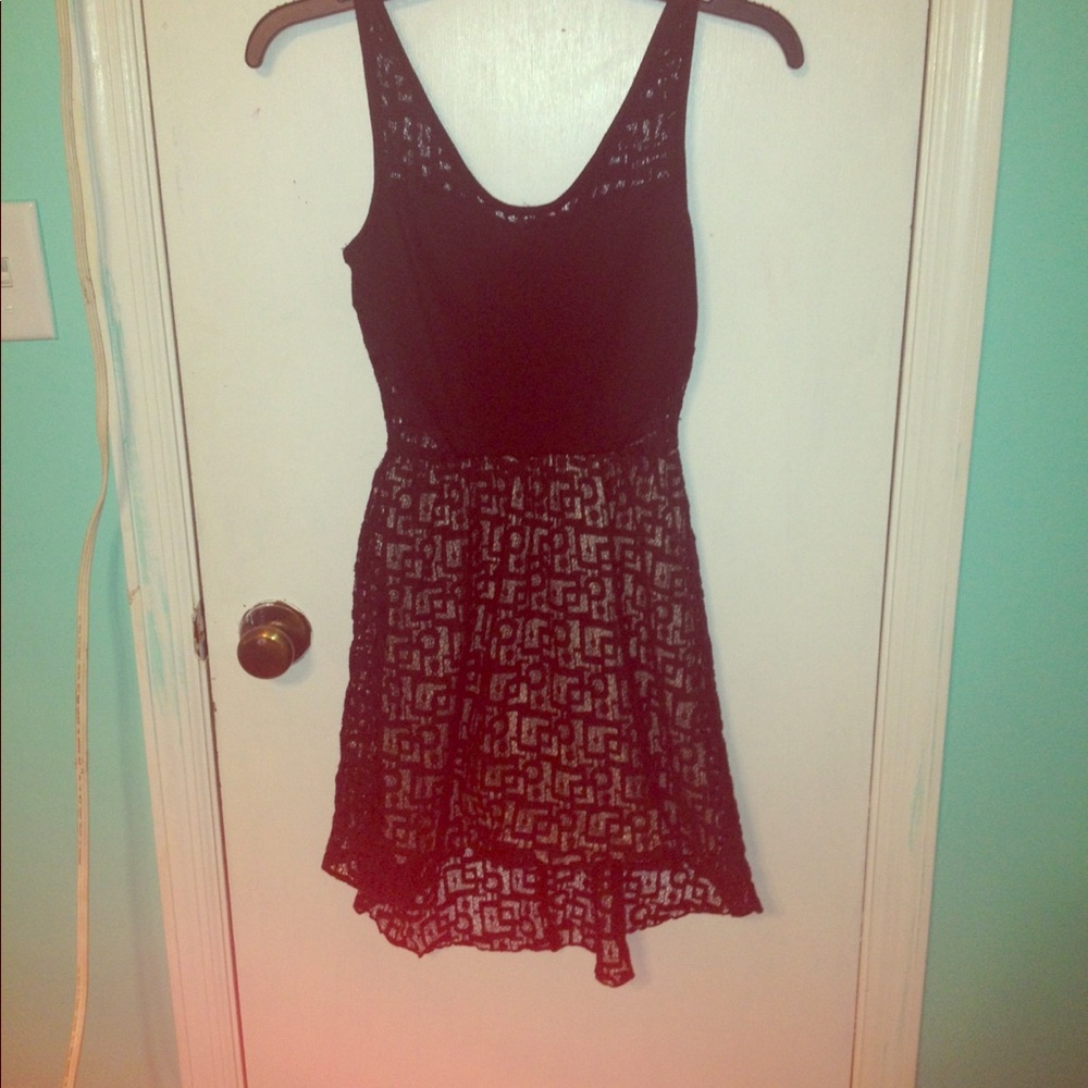Black lace dress