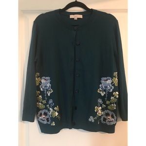 Loft floral cardigan