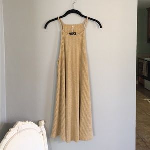 Yellow Gold knit material dress