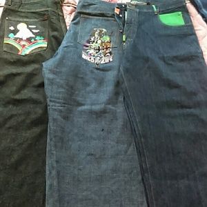 3 pairs of LRG jeans