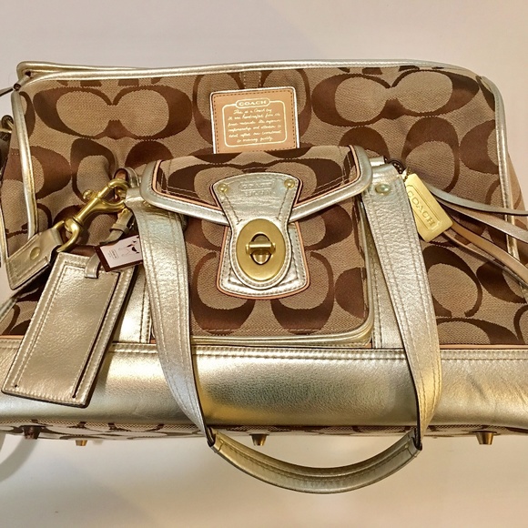 coach signature pet carrier