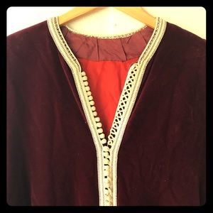 Velvet Renaissance cloak robe