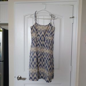 Ikat J. Crew sundress in ivory