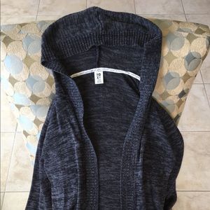 Roxy cardigan with hoodie and belt