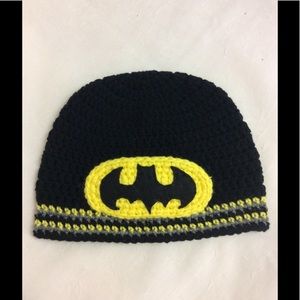 Crochet Batman hat