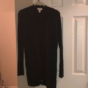 LOFT dark gray cardigan