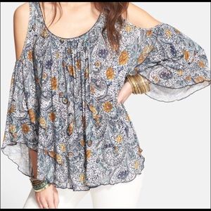 free people chloe cold shoulder top