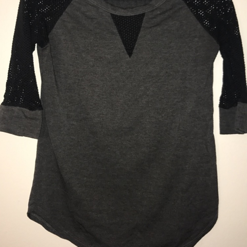 3/4 Mesh Sleeve Sweater