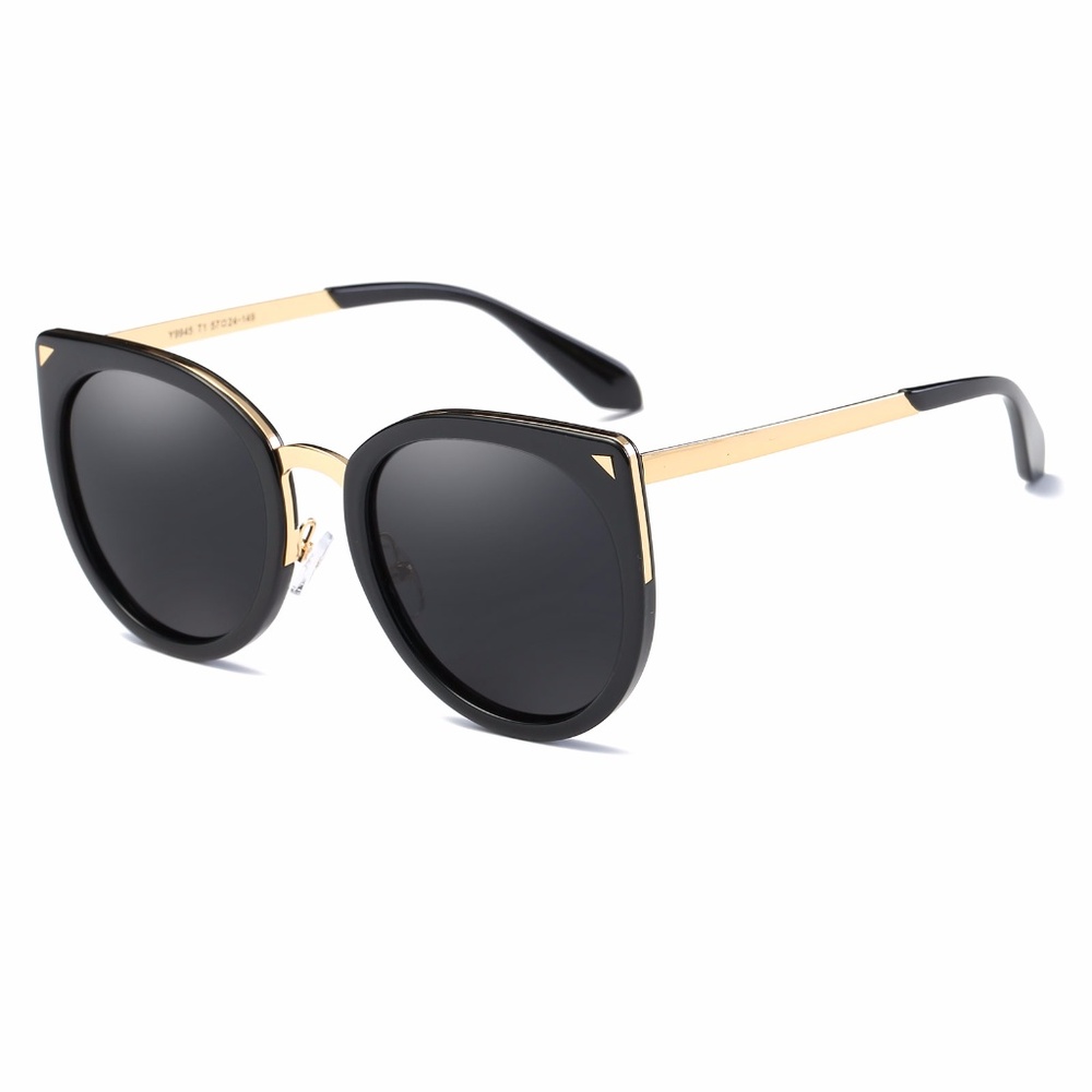 AVENTURA - ROUND  OVERSIZE CAT EYE SUNGLASSES
