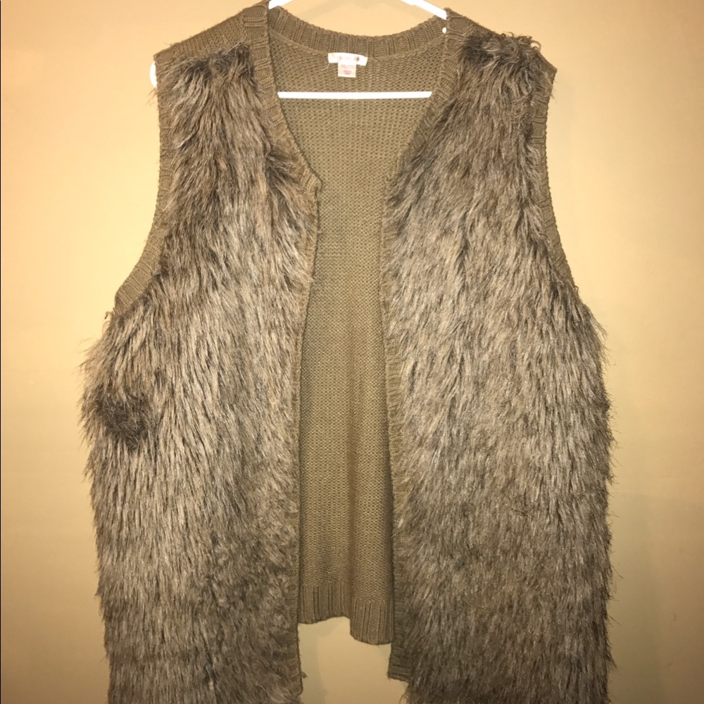 Xhiliration Fur Vest