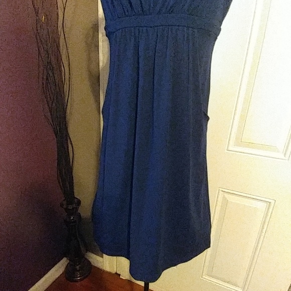 Susan Monaco Navy Tank Dress sz Med - Picture 3 of 6