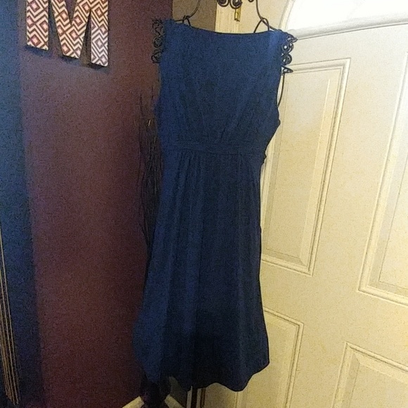 Susan Monaco Navy Tank Dress sz Med - Picture 6 of 6