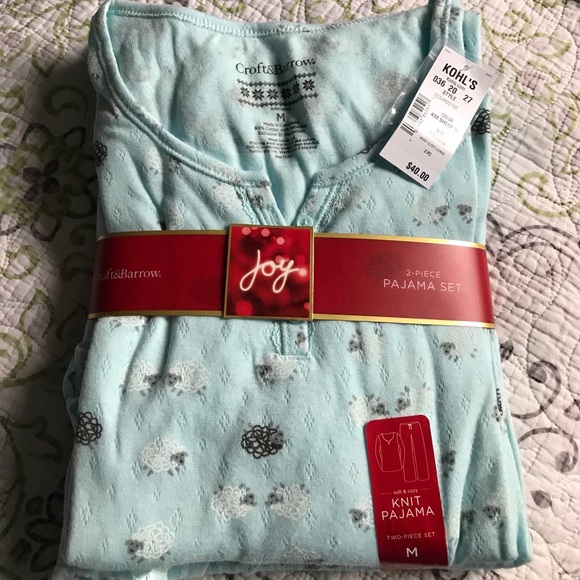 kohl's croft and barrow intimates pajamas