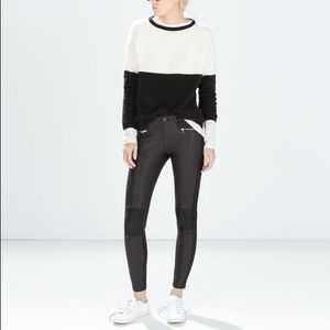 Zara faux leather trouser pants