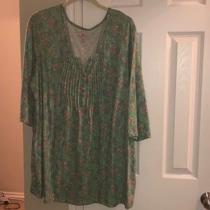 Woman Within Floral Top