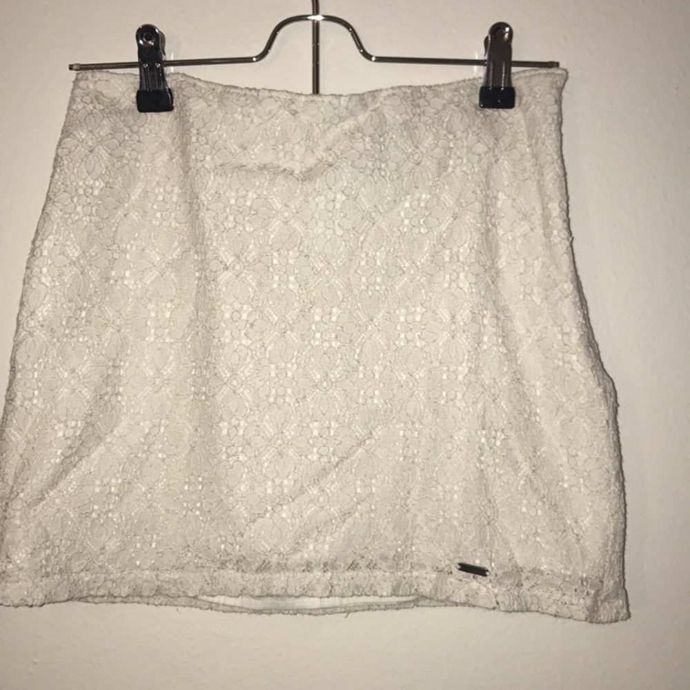 White Lace Hollister Skirt