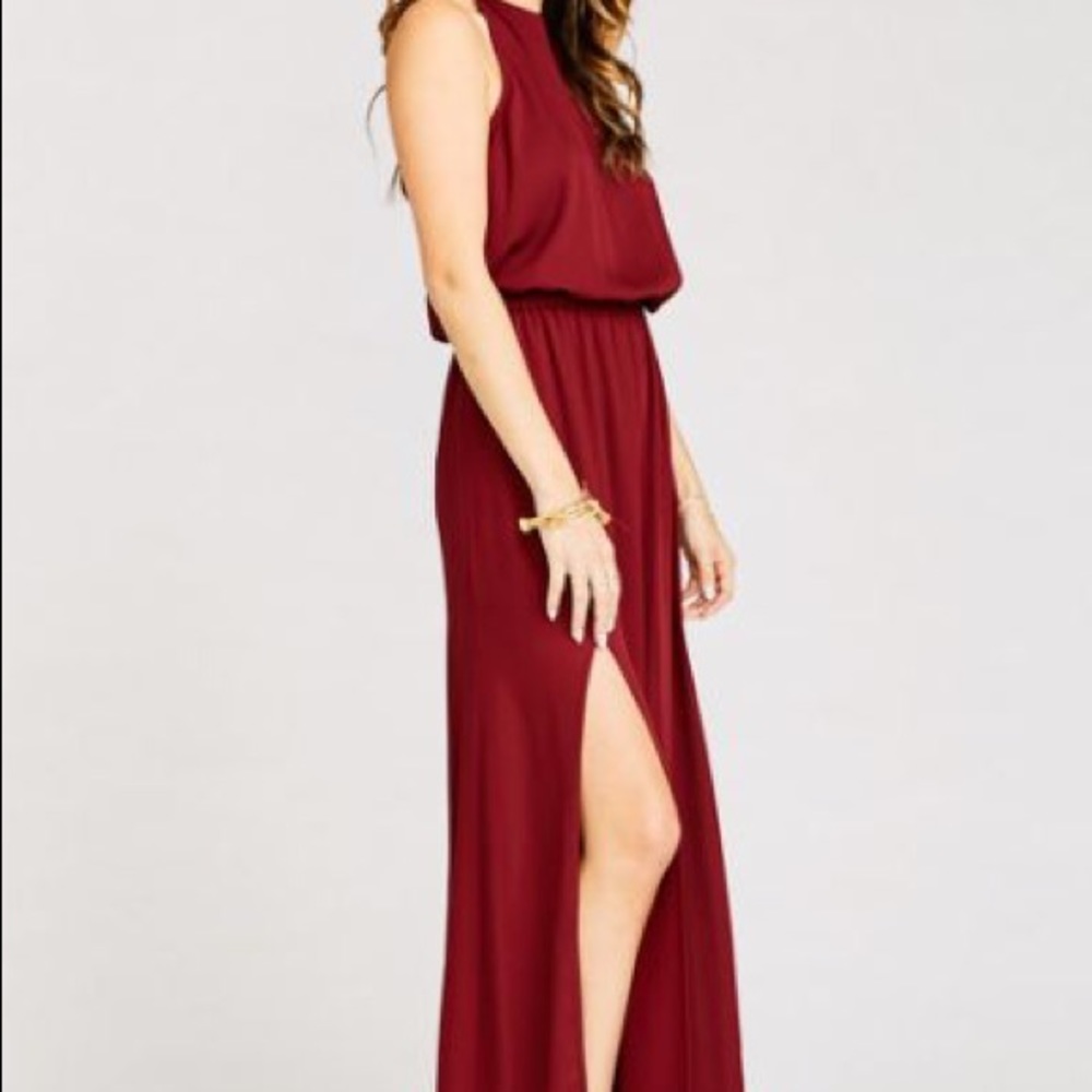 Show me your mumu heather halter bridesmaid dress