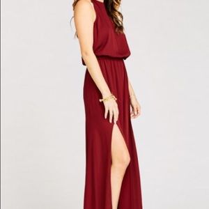 Show me your mumu heather halter bridesmaid dress