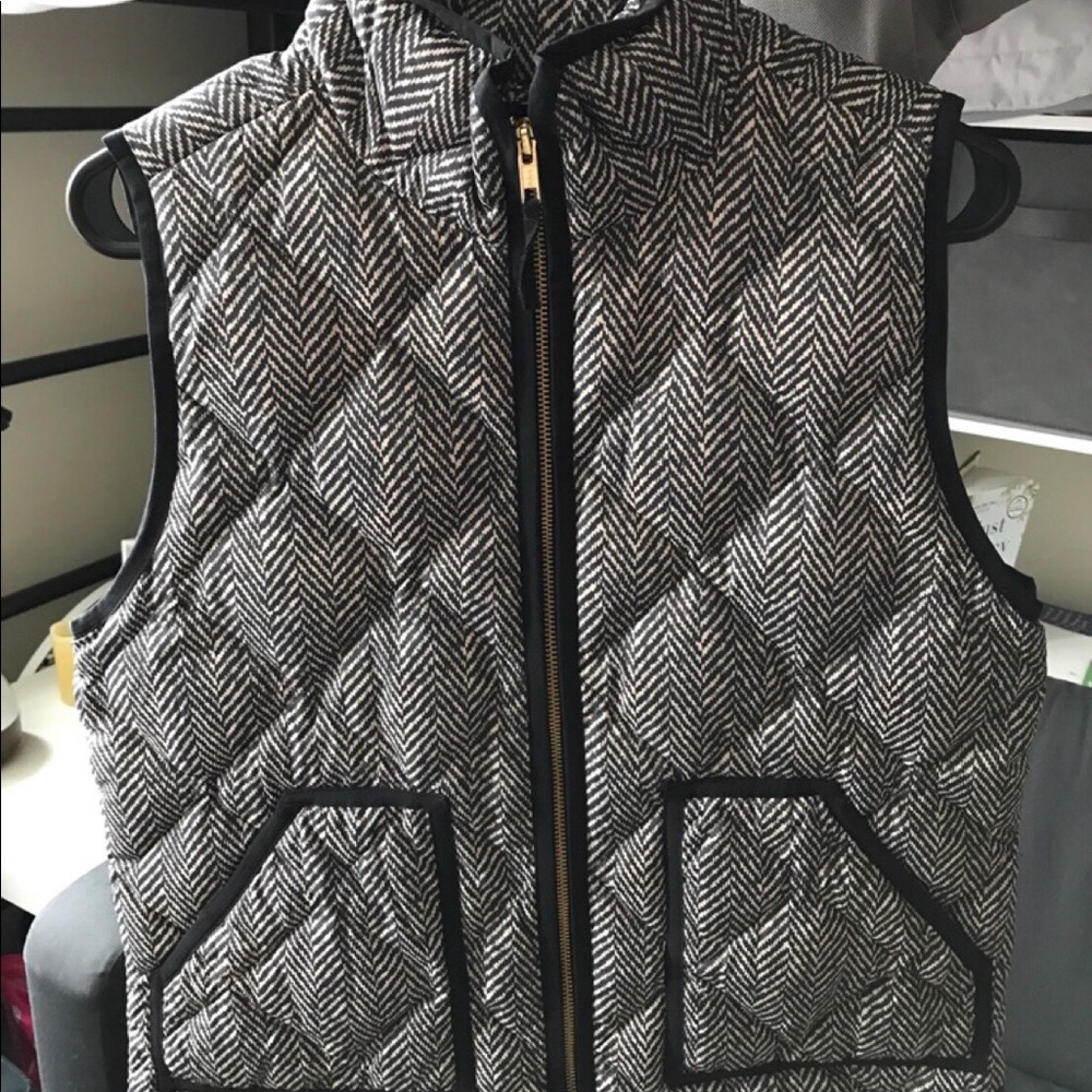 Jcrew herringbone vest
