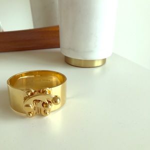 Eddie Borgo Gold Hook Latch Cuff Bracelet