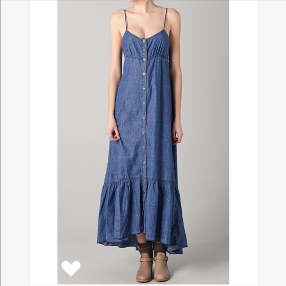 jean maxi dress