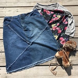 Modest Jean Skirt
