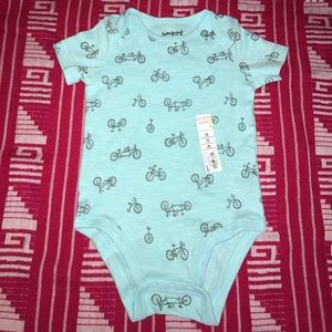Blue Bicycle Onesie