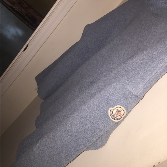 moncler Sweaters - Baby blue Moncler fleece