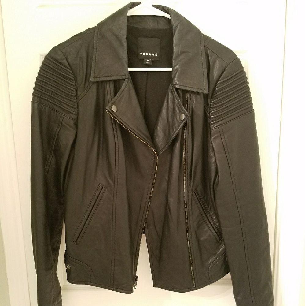 Trouve Black Leather Jacket
