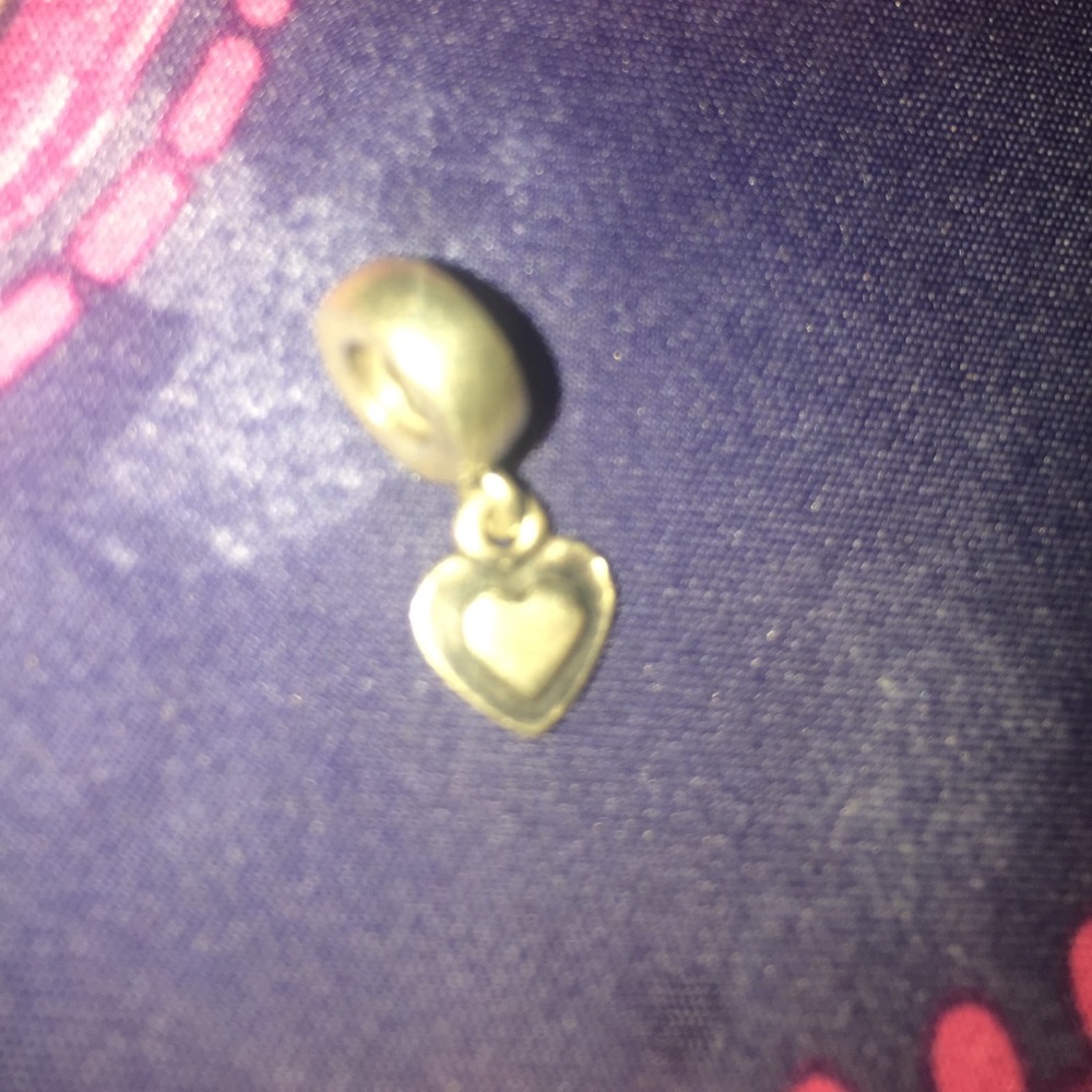 Authentic pandora heart charm