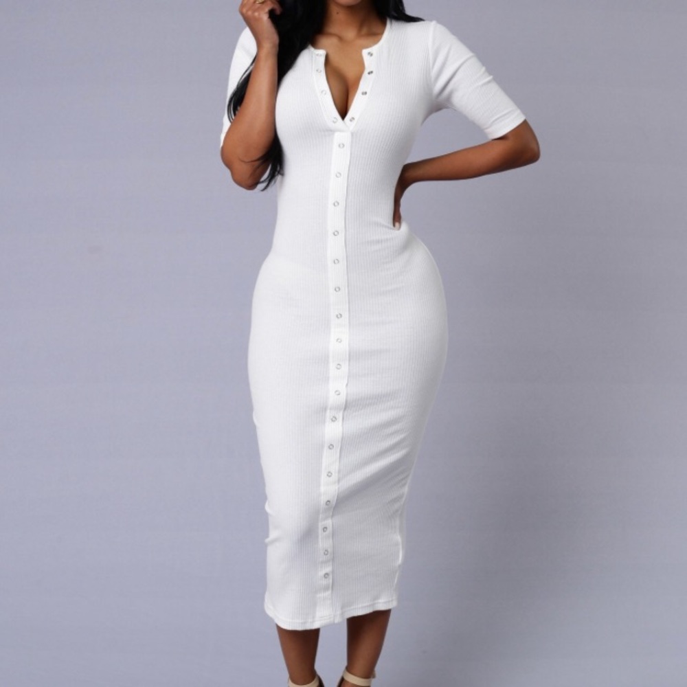 NWOT Ivory Midi Dress