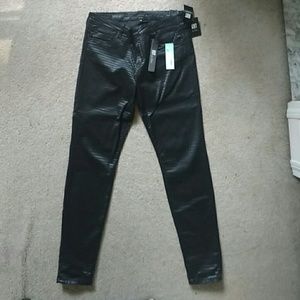 Coated pants, kftk mia tooth pick skinny