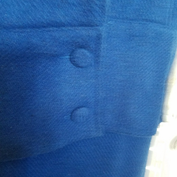 Vintage 100% wool suit in royal blue - Picture 4 of 7