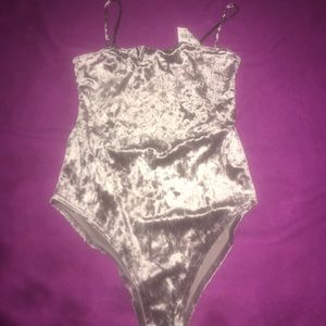 Velvet body suit