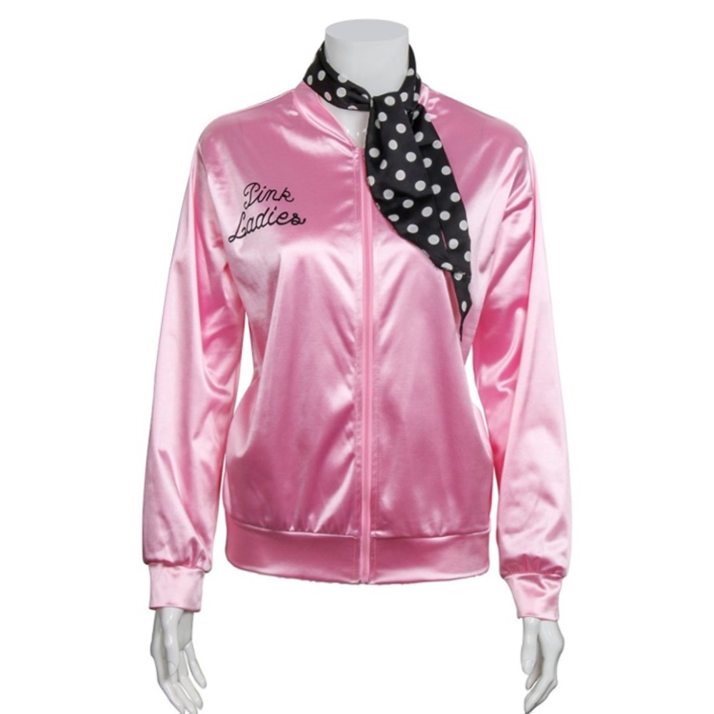 Pink Ladies Satin Jacket