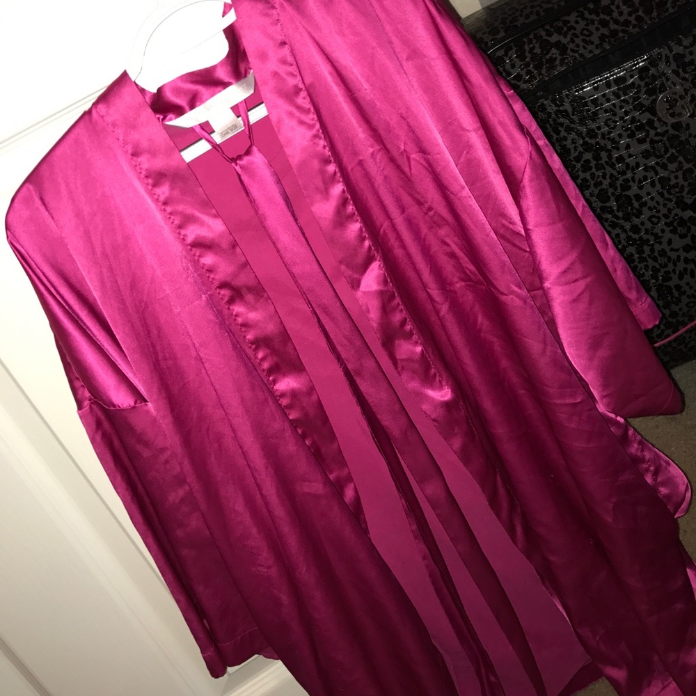 VS Pink Silk Robe
