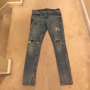 Pacsun stacked skinny indigo jeans