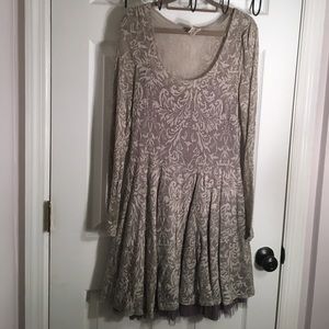 Free People A-Line fit & flare with tule in skirt