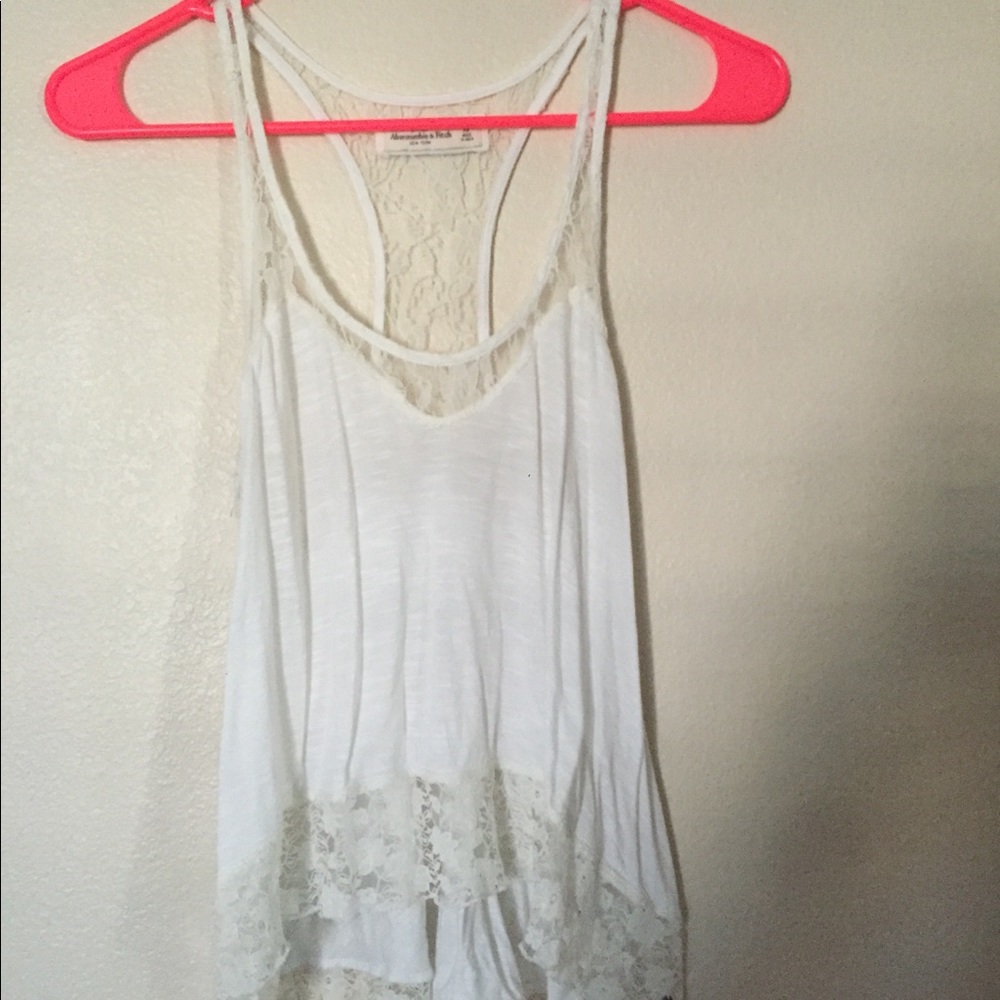 White Abercrombie & Fitch tank top in XS
