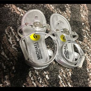 Size 9 Michael kors girl sandals