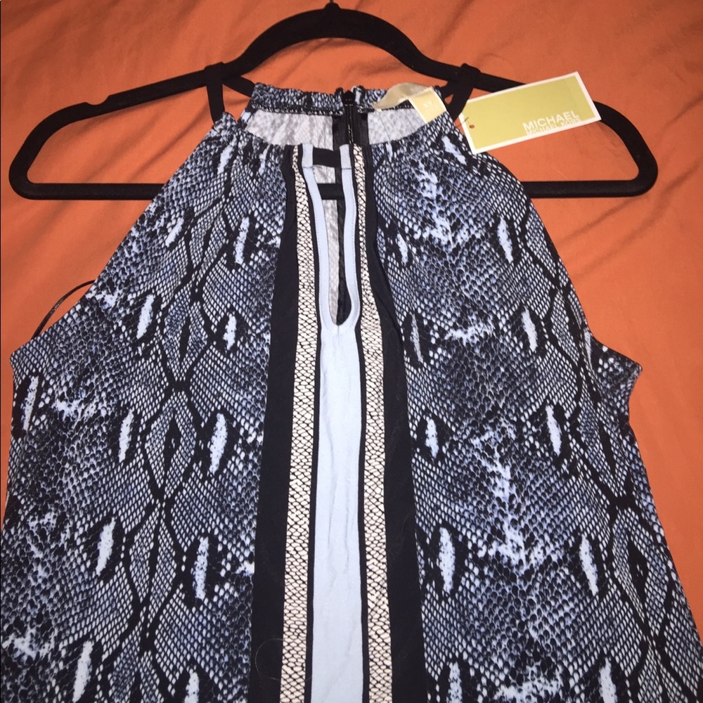 Michael Kors NWT snake/striped unique design top
