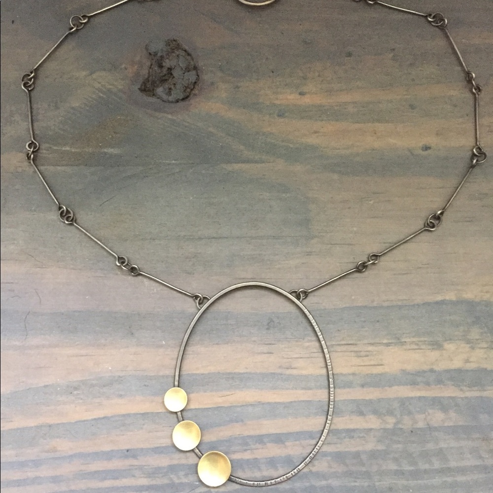 Lisa Crowder silver and gold necklace
