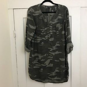 Camo Shirt Dress