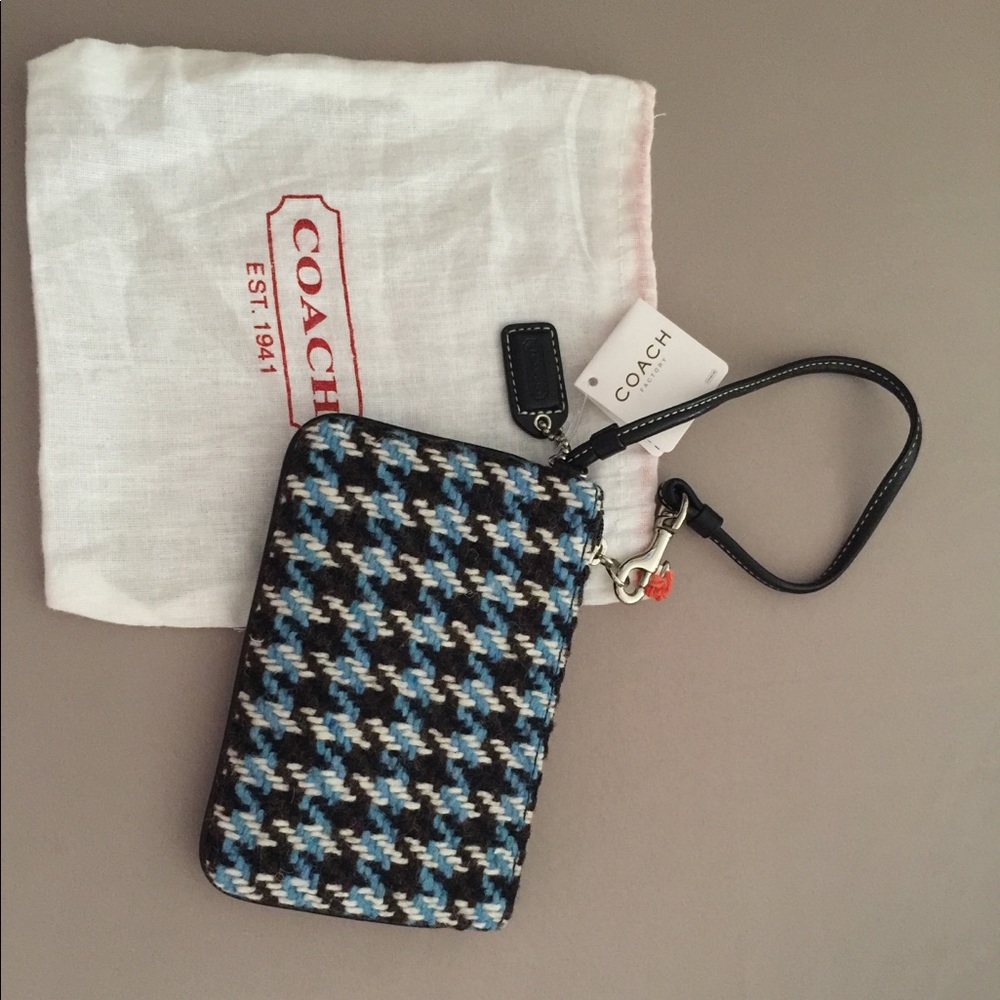 Coach knit wristlet