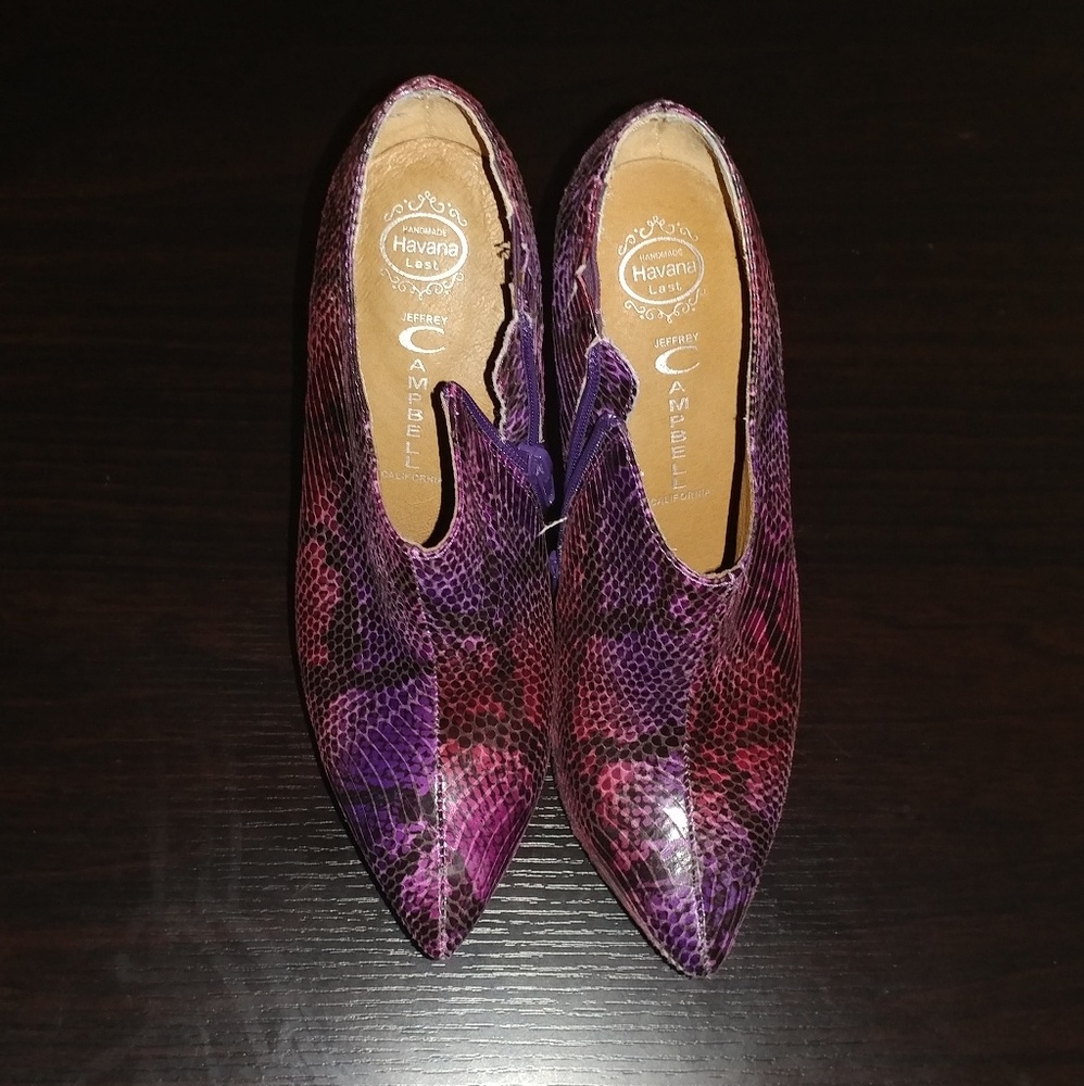 Jeffrey Campbell Zoe  Snake skin bootie