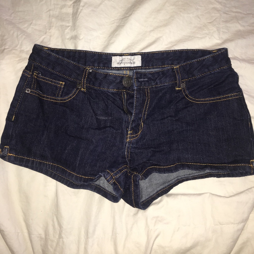 Aeropostale Darkwash Jean Shorts