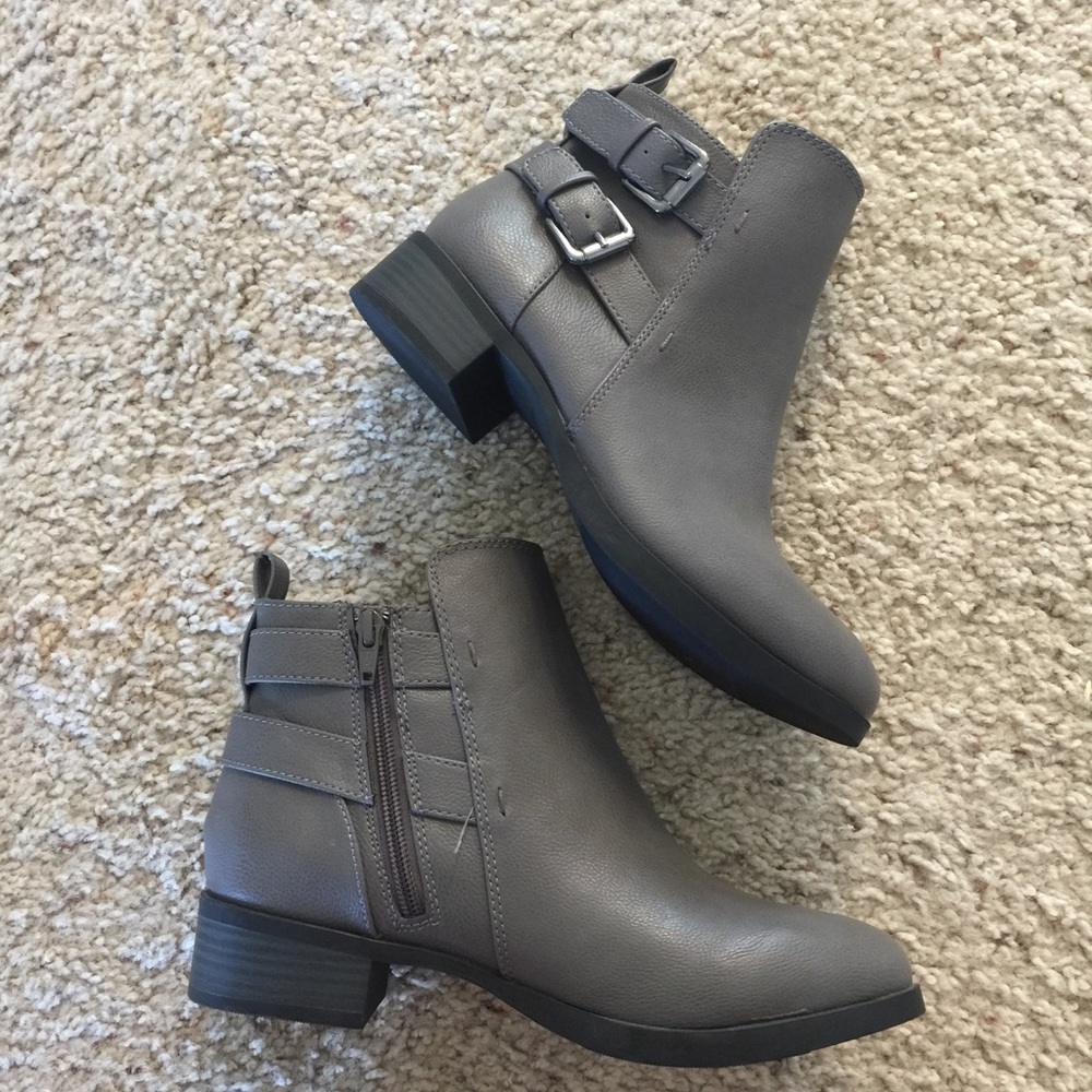 Grey Ankle Boots